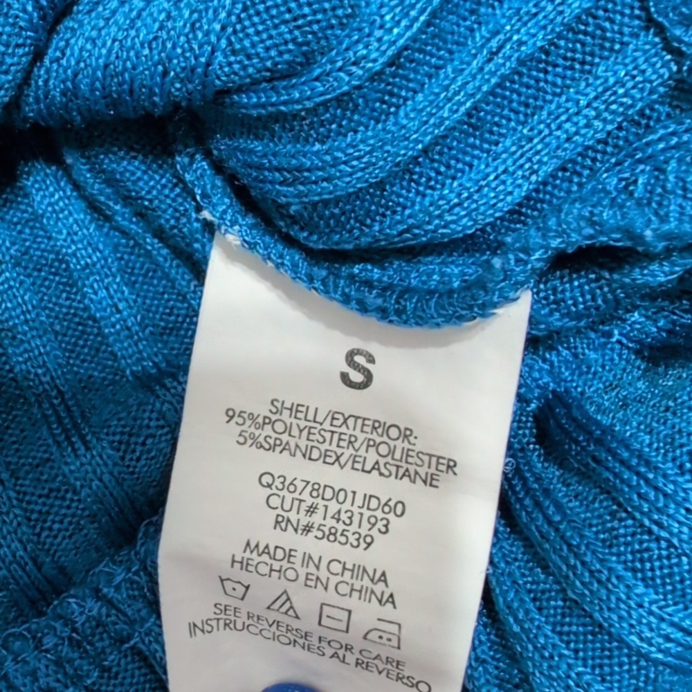 Pair Of Peplum Sweater Tops Girls Size Small Blue And Gray - Picture 7 of 9